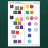 Affiche des phonèmes pour l'apprentissage des sons du français à l'aide des couleurs de Phonocolor sans légende